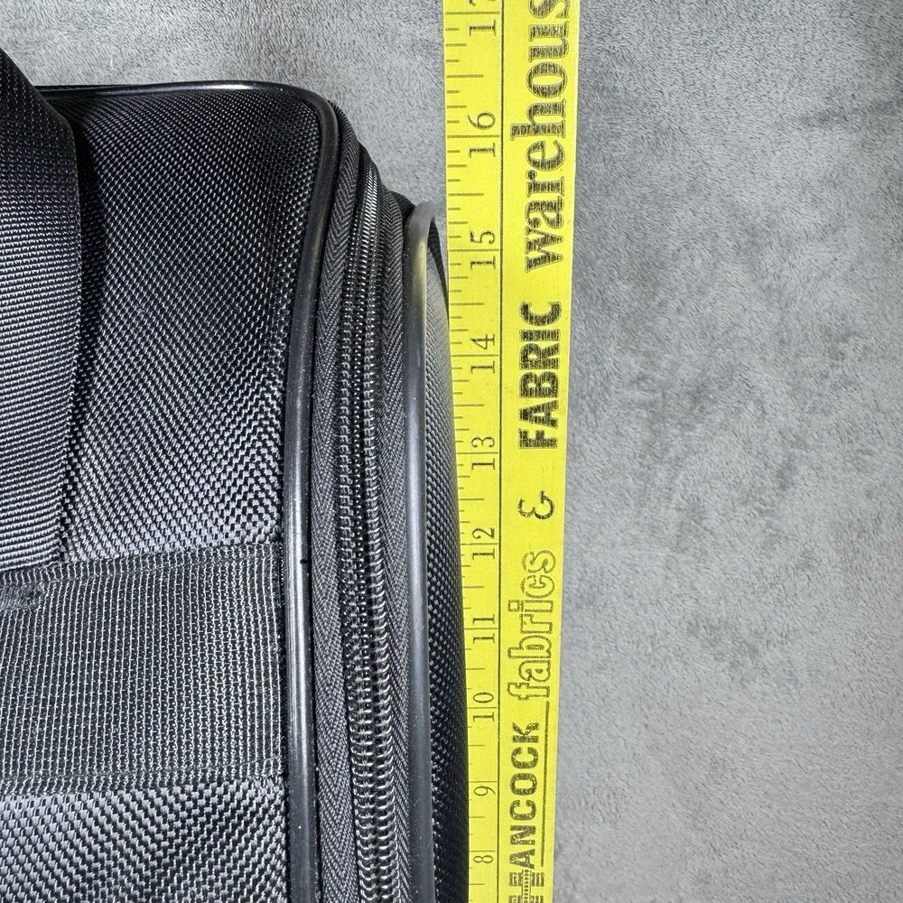 Travelon Rolling Luggage Laptop Bag Carry On Black Wheeled Tote Expandable 17x15